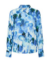 Y.A.S Millo Blurred Floral Shirt, Blue
