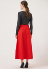 YAS Colea Ankle Skirt, Fiery Red