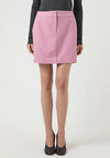 YAS Tumla Pinstriped Mini Skirt, Pink