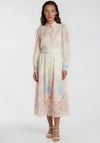 Y.A.S Florence Floral Print Midi Shirt Dress, Pink