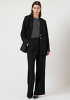 Y.A.S Riu Straight Leg Trousers, Black