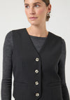 Y.A.S Riu Classic Waistcoat, Black
