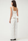 Y.A.S Bluma Embroidered Straight Leg Jeans, White
