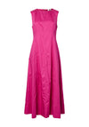 YAS Verna Cotton Aline Maxi Dress, Pink