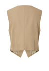 YAS Camia Asymmetric Waistcoat, Beige
