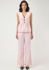 Y.A.S Trima Linen Blend Waistcoat, Pink