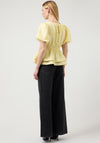 Y.A.S Skyla Elasticated Peplum Top, Yellow
