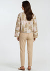 Y.A.S Lori Floral Quilted Jacket, Green Multi