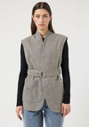 YAS Tabby Waistcoat, Grey