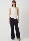 Y.A.S  Venice One Shoulder Ruched Top, Star White