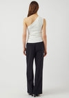Y.A.S  Venice One Shoulder Ruched Top, Star White