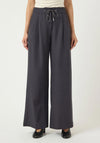 YAS Carivo Wide Leg Trousers, Grey