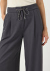 YAS Carivo Wide Leg Trousers, Grey