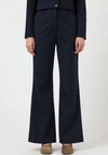 YAS Kariso High Waisted Flared Trousers, Navy