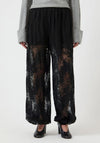 YAS Laced Balloon Trousers, Black