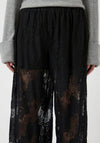 YAS Laced Balloon Trousers, Black