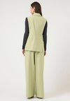 YAS Faux Pocket Waist Coat, Green