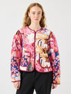 Y.A.S Delphi Floral Quilted Jacket, Pink