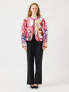 Y.A.S Delphi Floral Quilted Jacket, Pink