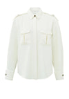 Yaya Cargo Long Sleeve Blouse, Ivory White