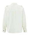 Yaya Cargo Long Sleeve Blouse, Ivory White