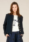 Yest Ilse Button Up Jacket, Navy