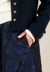 Yest Ilse Button Up Jacket, Navy