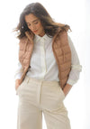 Yest Hooded Zip Up Gilet, Nude
