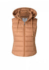Yest Hooded Zip Up Gilet, Nude