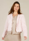 Yest Faux Fur Jacket, Pale Pink