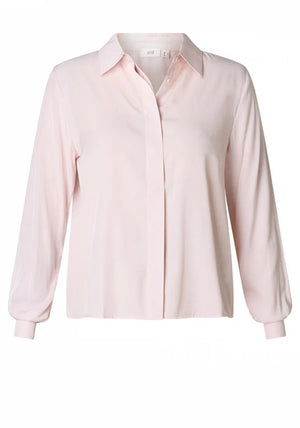 Yest Basic Button Up Shirt, Pink