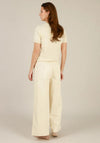 Yest All Over Sequin Short Sleeve T-Shirt, Cream