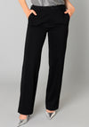 Yest Belinda Straight Leg Trousers, Black