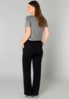 Yest Belinda Straight Leg Trousers, Black