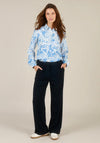 Yest Ina Straight Trousers, Navy