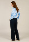 Yest Ina Straight Trousers, Navy