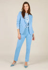 Yest Cornelia Essential Straight Leg Trousers, Blue