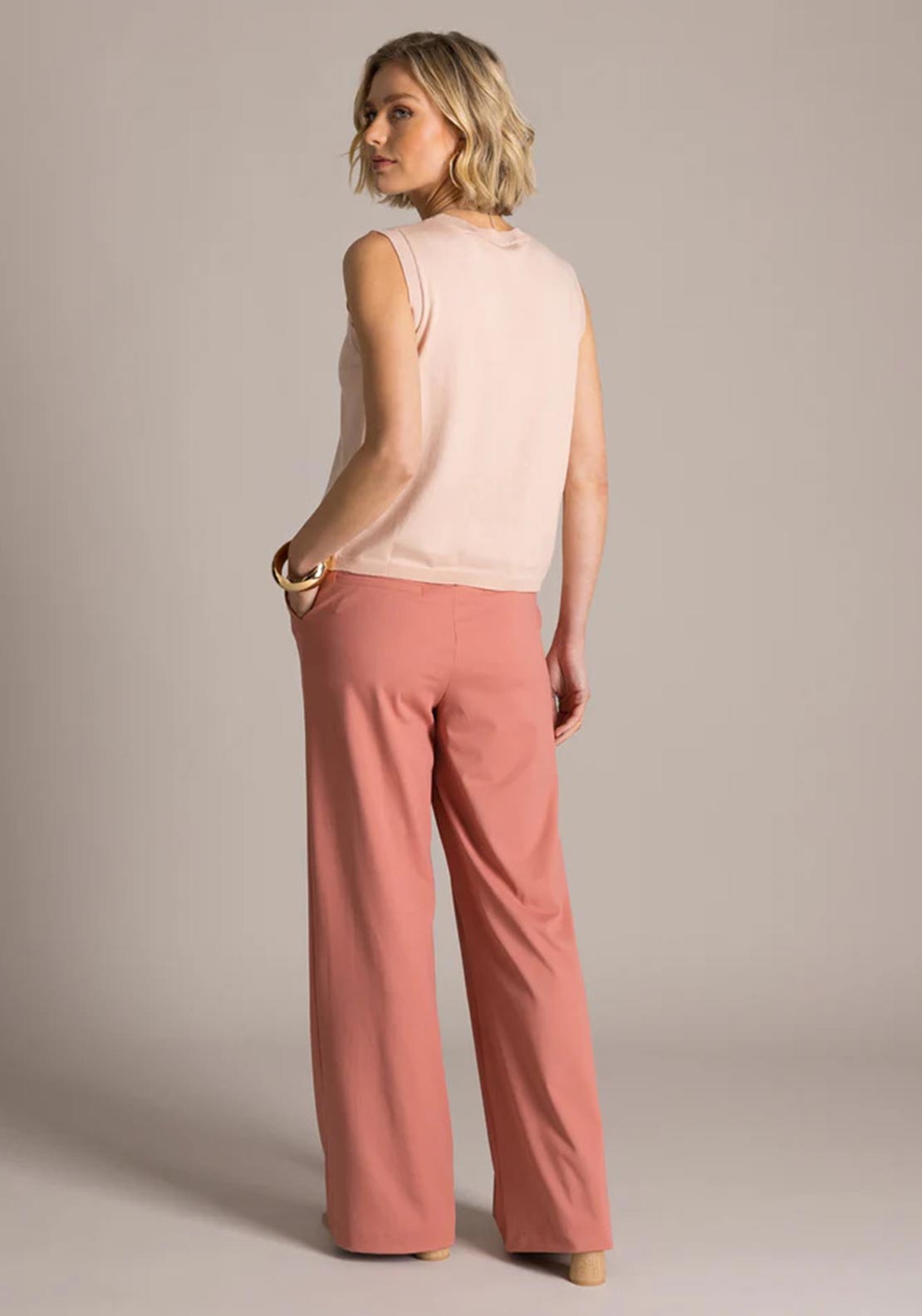 Yest Kornleia Sleeveless Vest Top, Pink