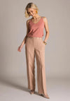 Yest Glitter Strap V-Neck Vest, Pink