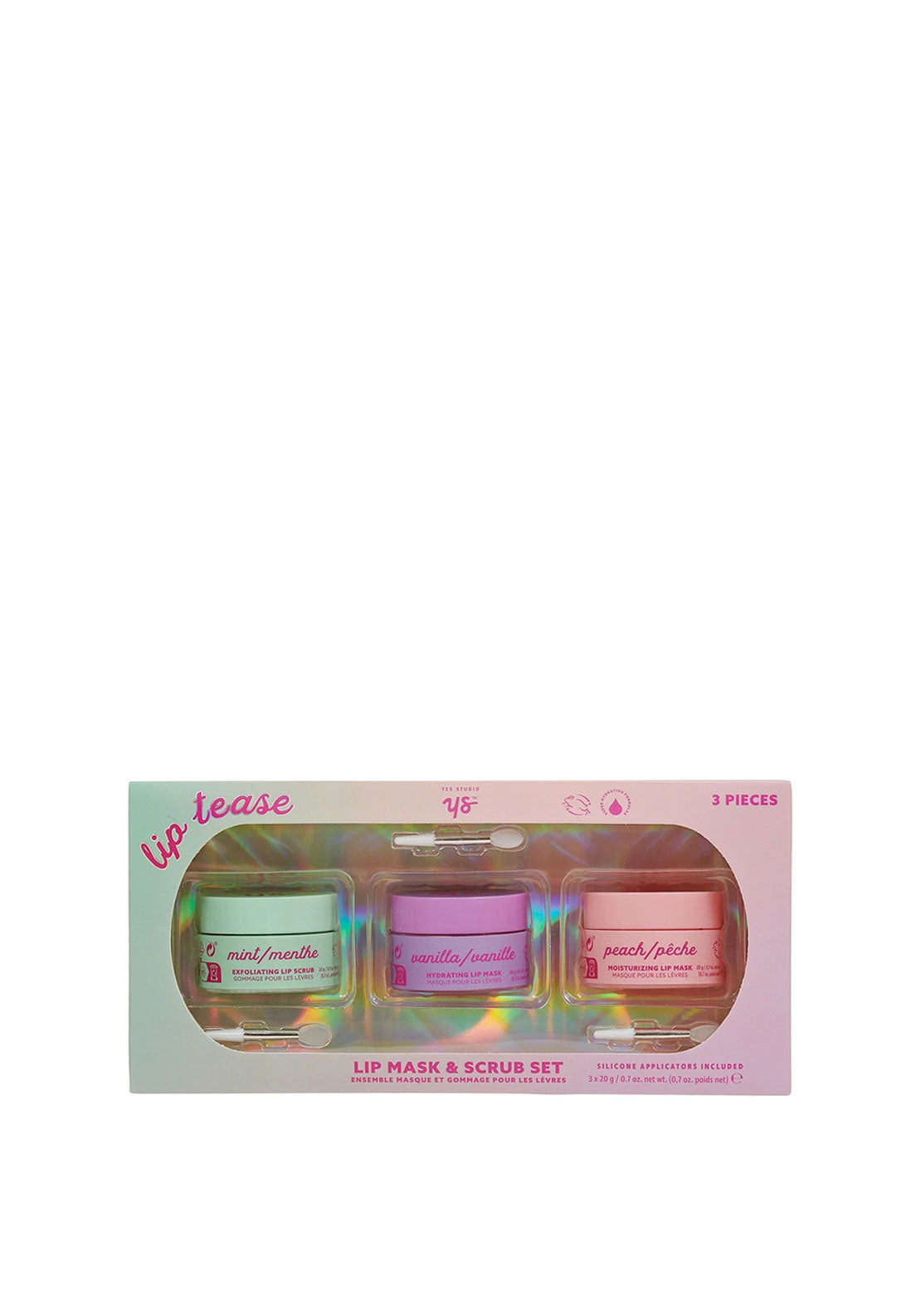 YES STUDIO LIP MASK AND SCRUB SET 3PC