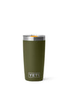 YETI Rambler 10oz Tumbler with Magslider Lid, Olive Green & Orange