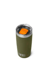 YETI Rambler 10oz Tumbler with Magslider Lid, Olive Green & Orange