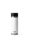 YETI Rambler 18oz Bottle with Hotshot Cap, White