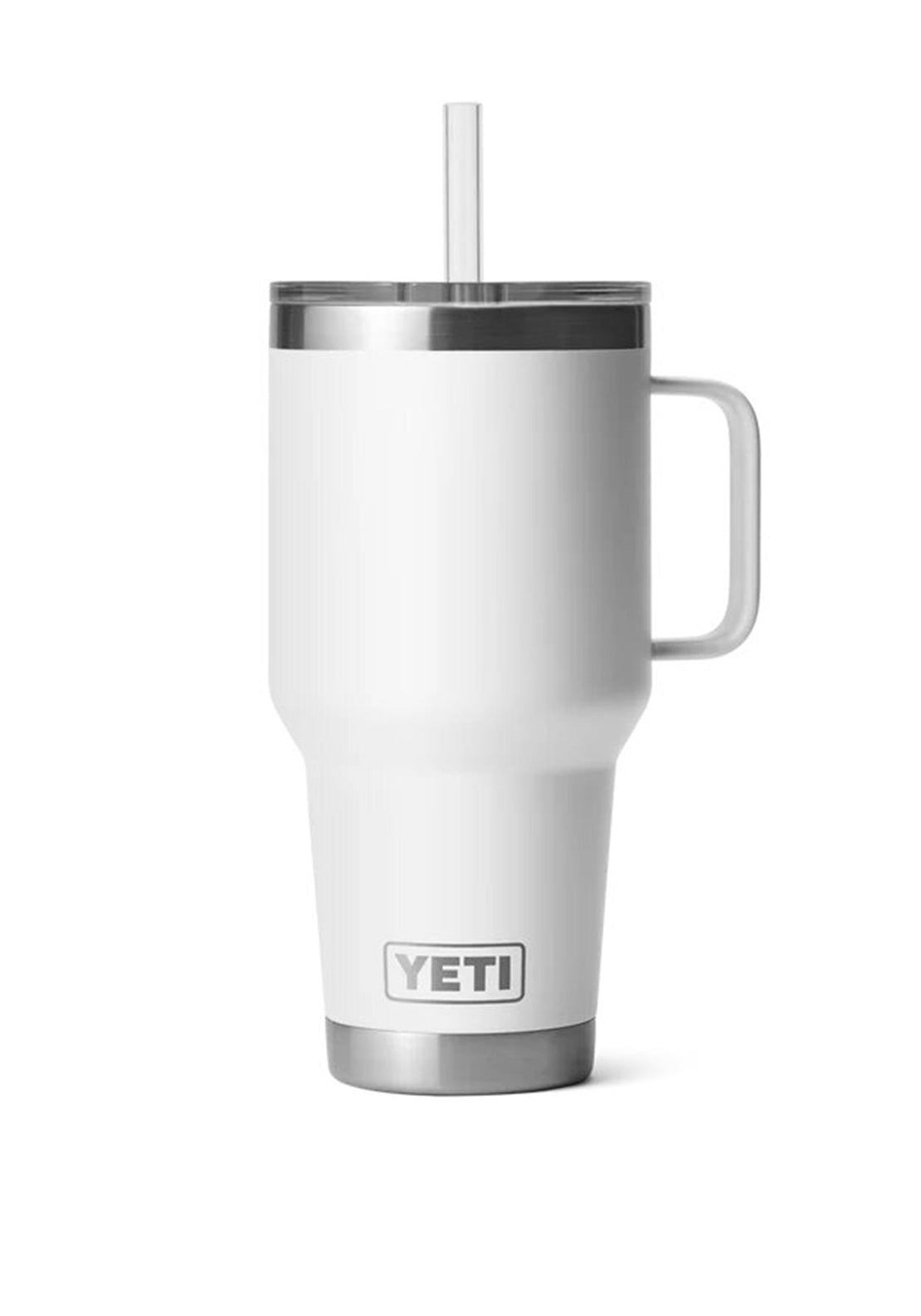 YETI Rambler 35oz Mug with Straw Lid, White