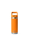 YETI Rambler 18oz Bottle with Straw Lid, Orange