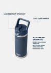 YETI Rambler 18oz Bottle with Straw Lid, Royal Blue