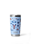 YETI Rambler 20oz Tumbler with Magslider Lid, Summer Camp Blue