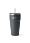 YETI Rambler 26oz Straw Cup, Charcoal