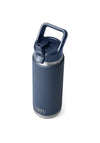 YETI Rambler 26oz Bottle with Straw Cap, Navy