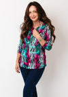 YEW Patterned Blouse, Green